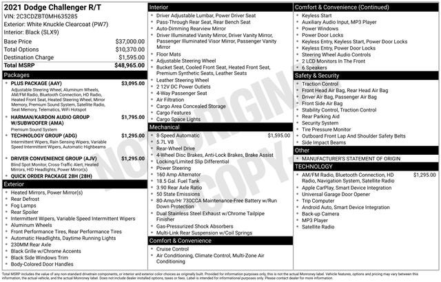 2021 Dodge Challenger R/T