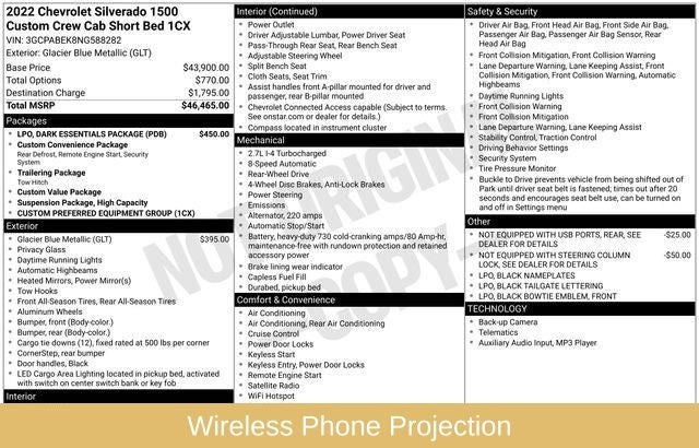 2022 Chevrolet Silverado 1500 Custom