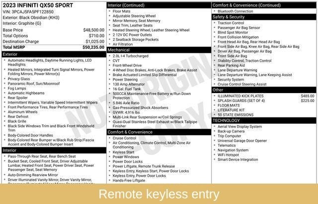 2023 INFINITI QX50 SPORT