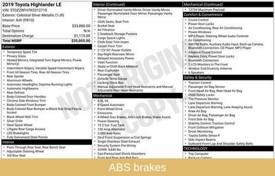 2019 Toyota Highlander LE