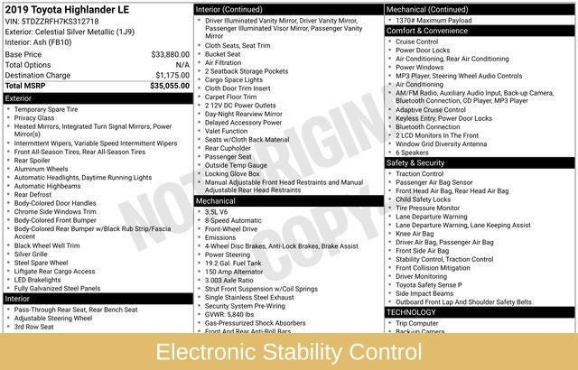 2019 Toyota Highlander LE