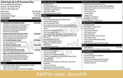 2018 Audi A6 2.0T Premium Plus quattro