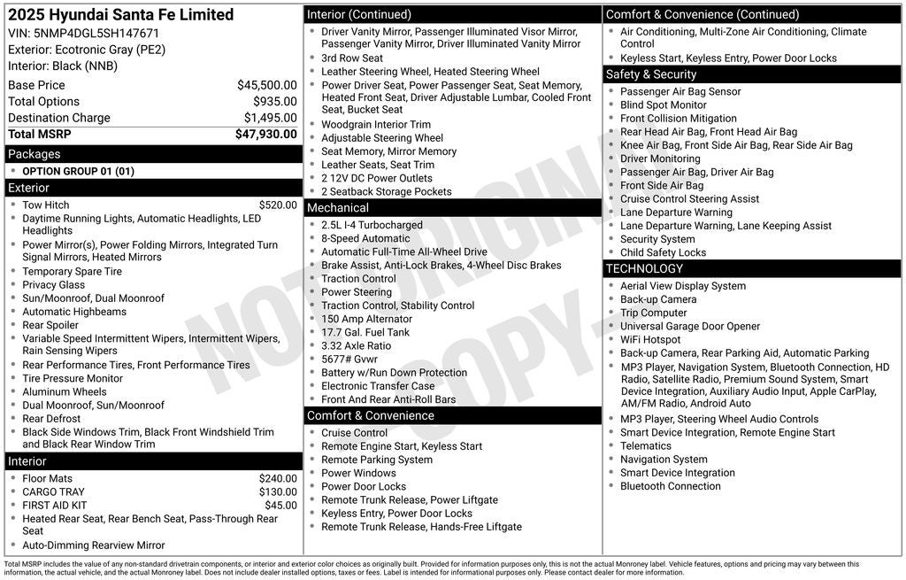 2025 Hyundai Santa Fe Limited
