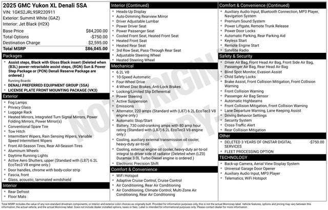 2025 GMC Yukon XL Denali
