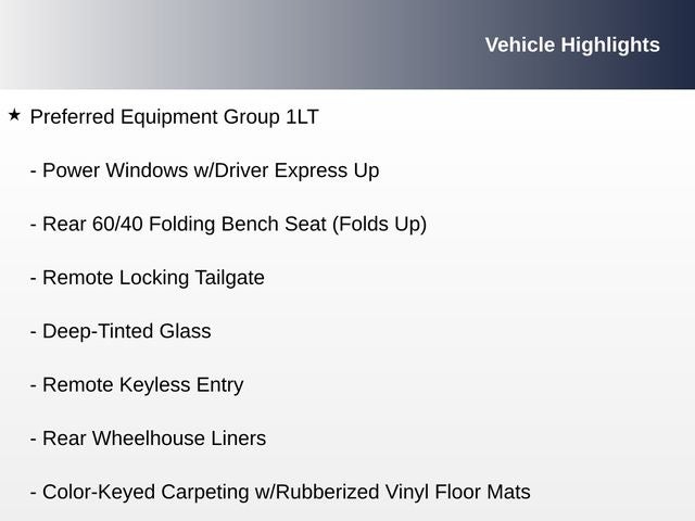 2016 Chevrolet Silverado 1500 LT LT1