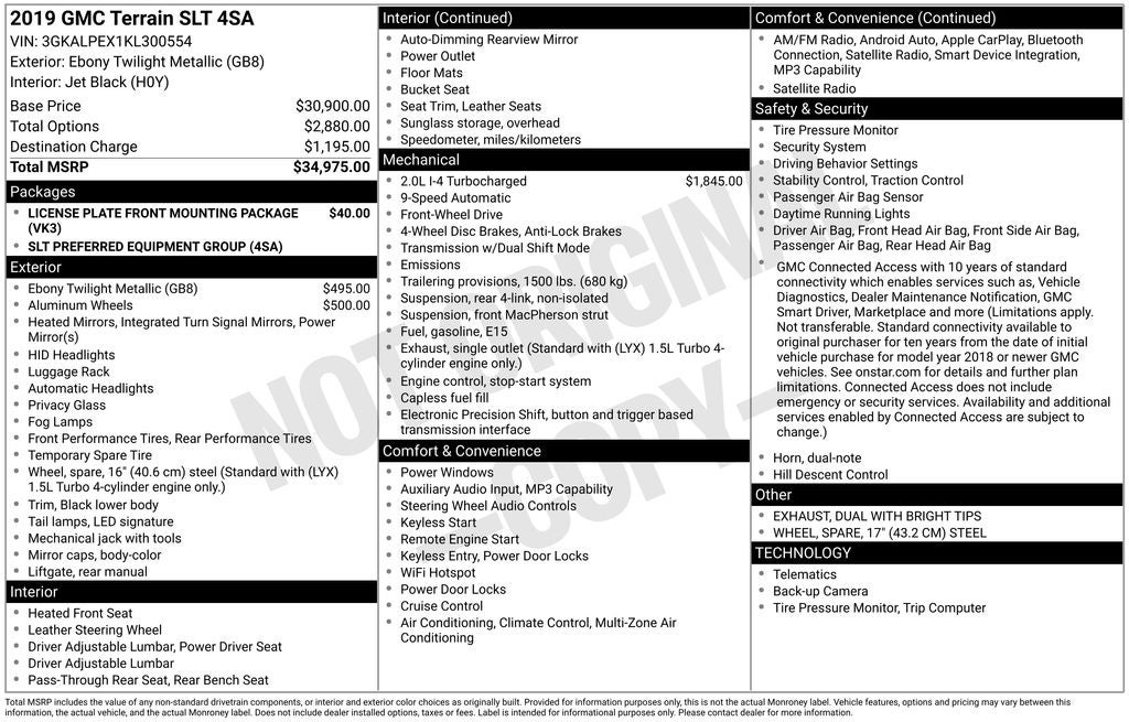 2019 GMC Terrain SLT