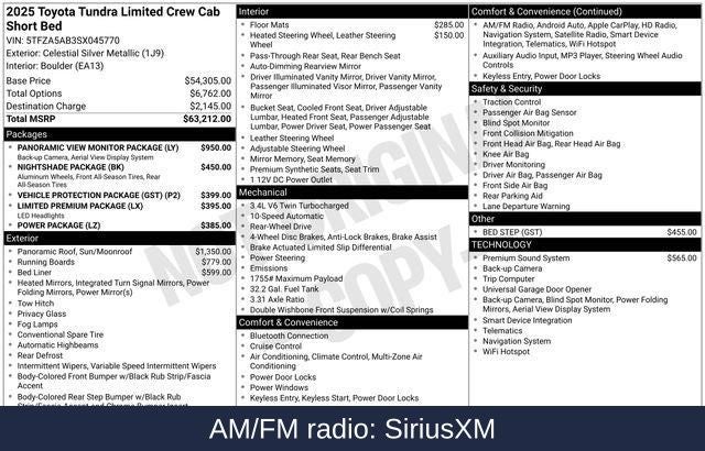 2025 Toyota Tundra Limited