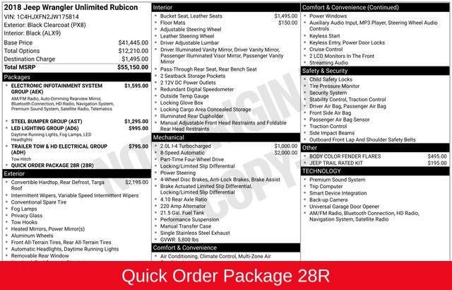 2018 Jeep Wrangler Unlimited Rubicon