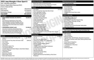 2025 Jeep Wrangler Sport S
