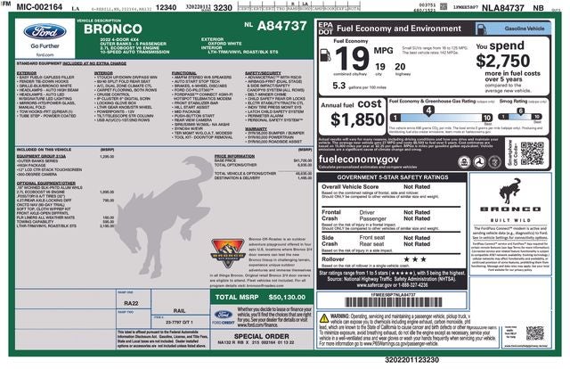 2022 Ford Bronco Outer Banks