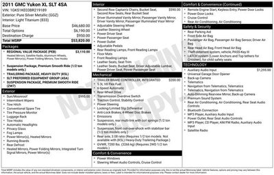 2011 GMC Yukon XL SLT 1500