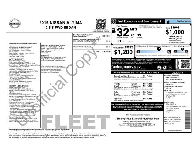 2019 Nissan Altima 2.5 S