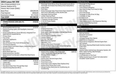 2024 Lexus NX 250 Base