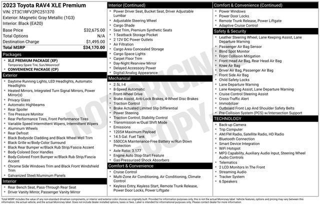 2023 Toyota RAV4 XLE Premium