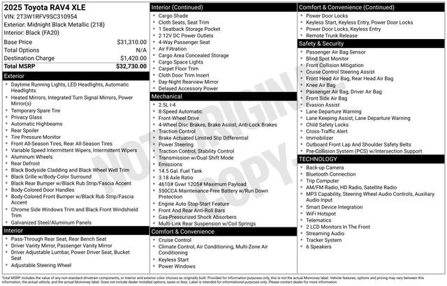 2025 Toyota RAV4 XLE