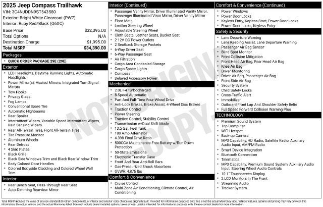 2025 Jeep Compass Trailhawk