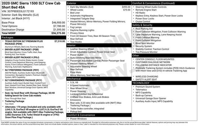 2020 GMC Sierra 1500 SLT