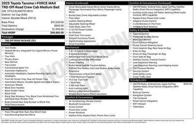2025 Toyota Tacoma Hybrid TRD Off Road