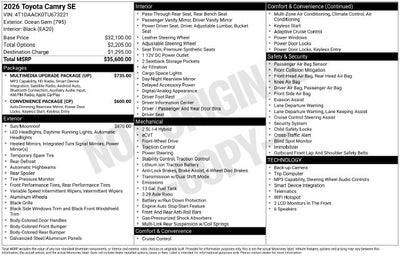 2026 Toyota Camry Base