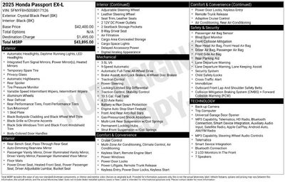 2025 Honda Passport EX-L
