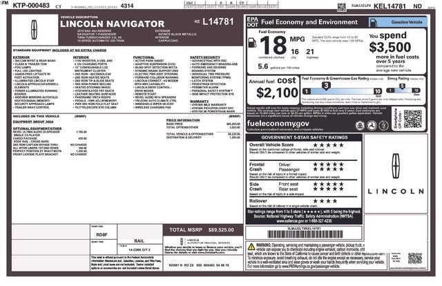 2019 Lincoln Navigator Reserve