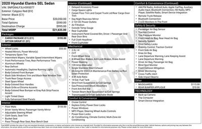 2020 Hyundai Elantra SEL