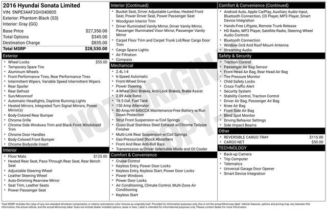 2016 Hyundai Sonata Base