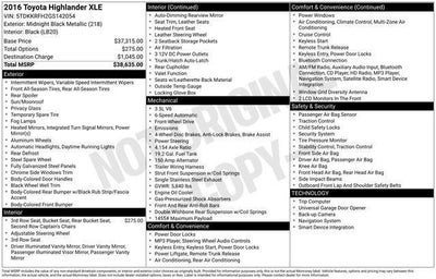 2016 Toyota Highlander XLE V6