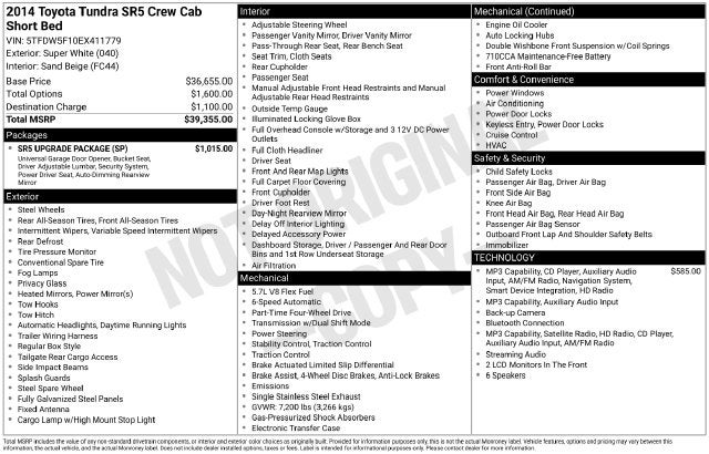 2014 Toyota Tundra SR5 CrewMax