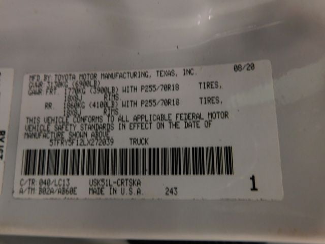 2020 Toyota Tundra SR