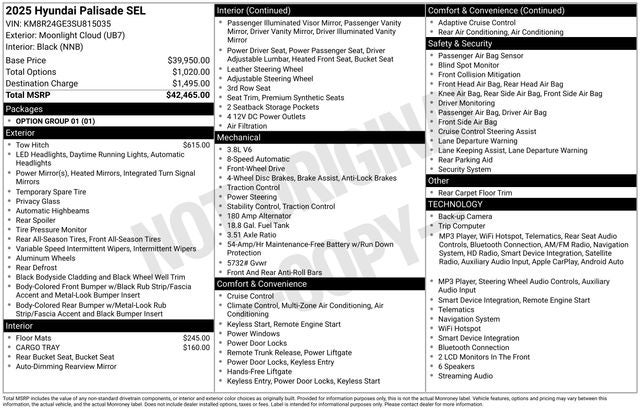 2025 Hyundai Palisade SEL