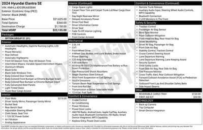 2024 Hyundai Elantra SE