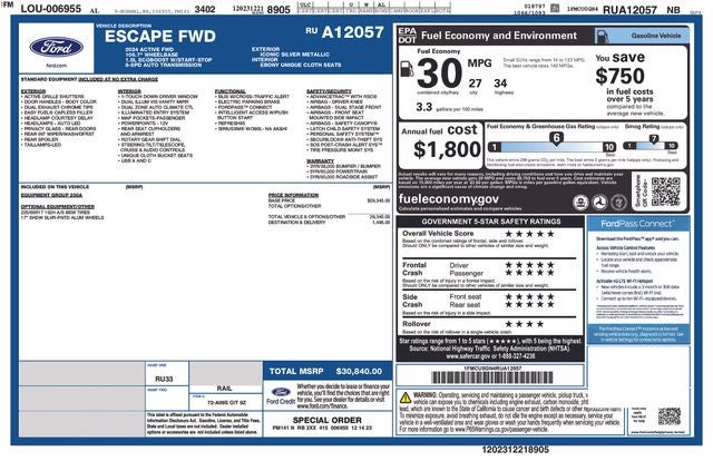2024 Ford Escape Active