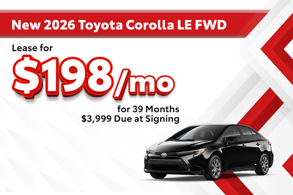 New 2026 Toyota Corolla LE FWD