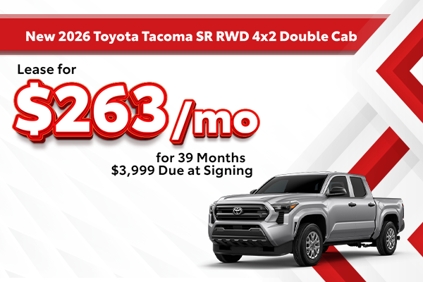 New 2026 Toyota Tacoma SR RWD 4x2 Double Cab