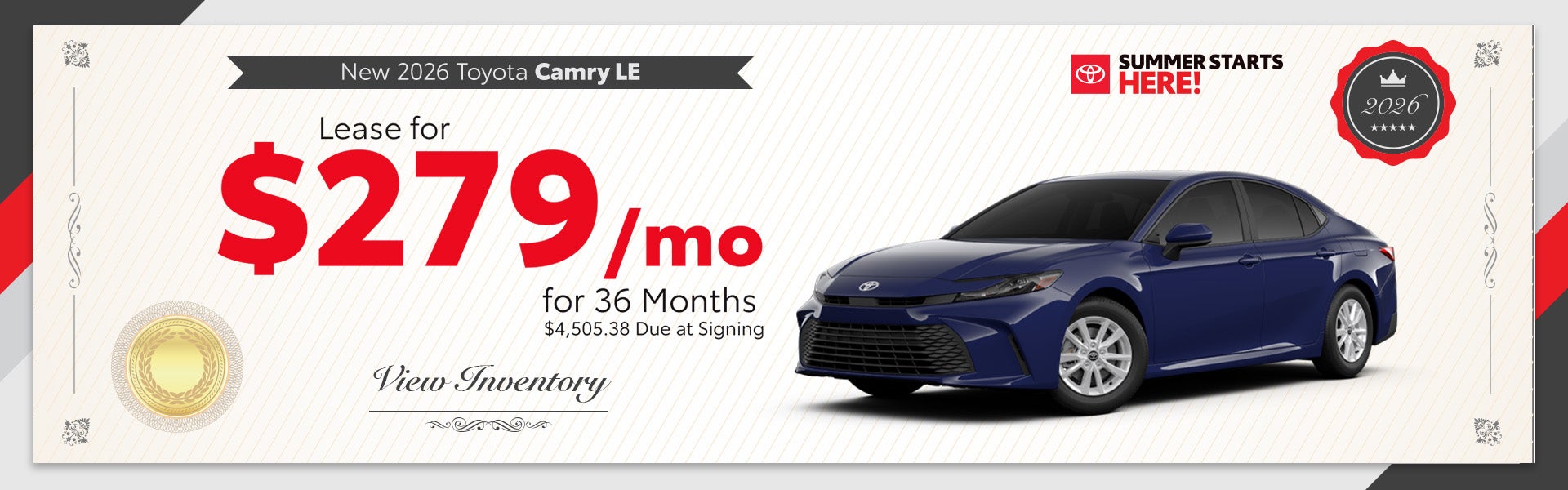 New 2026 Toyota Camry LE