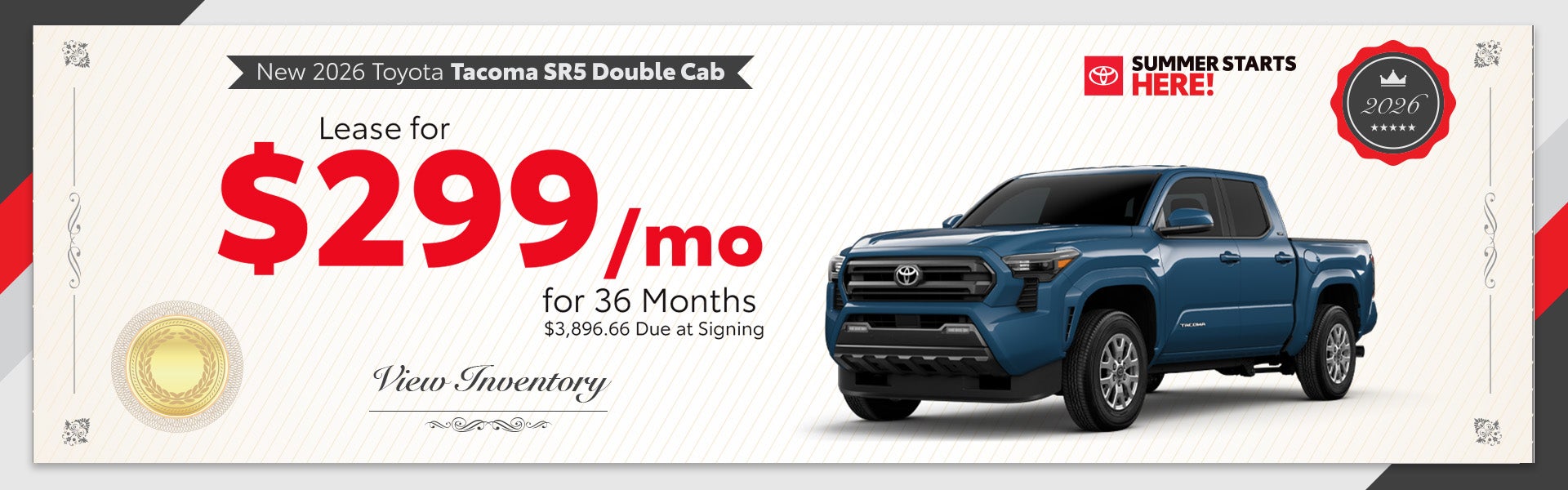 New 2026 Toyota Tacoma SR5 Double Cab