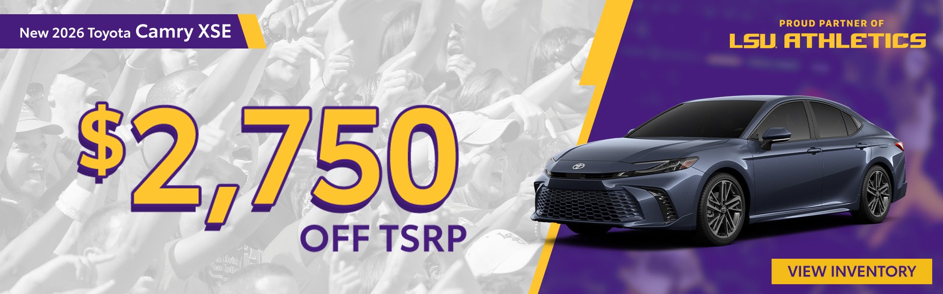 Save $2,750 on a new 2026 Toyota Camry XSE
